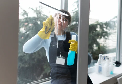 Nettoyage de vitres intérieures et extérieures au Mas